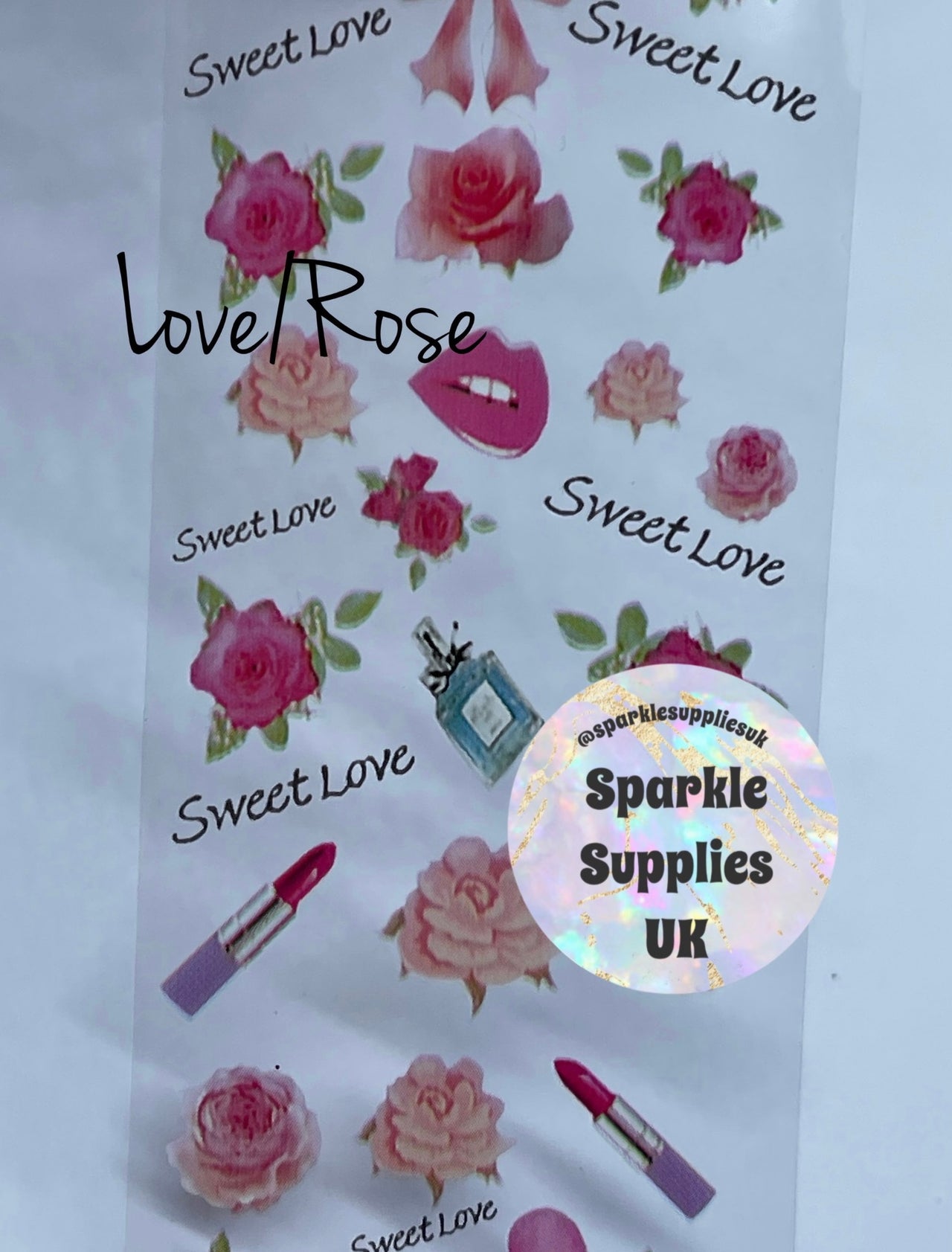 Valentine Love/Rose Transfer Foil