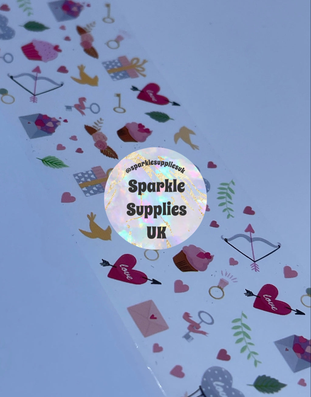 Cupcake Valentines Transfer Foil