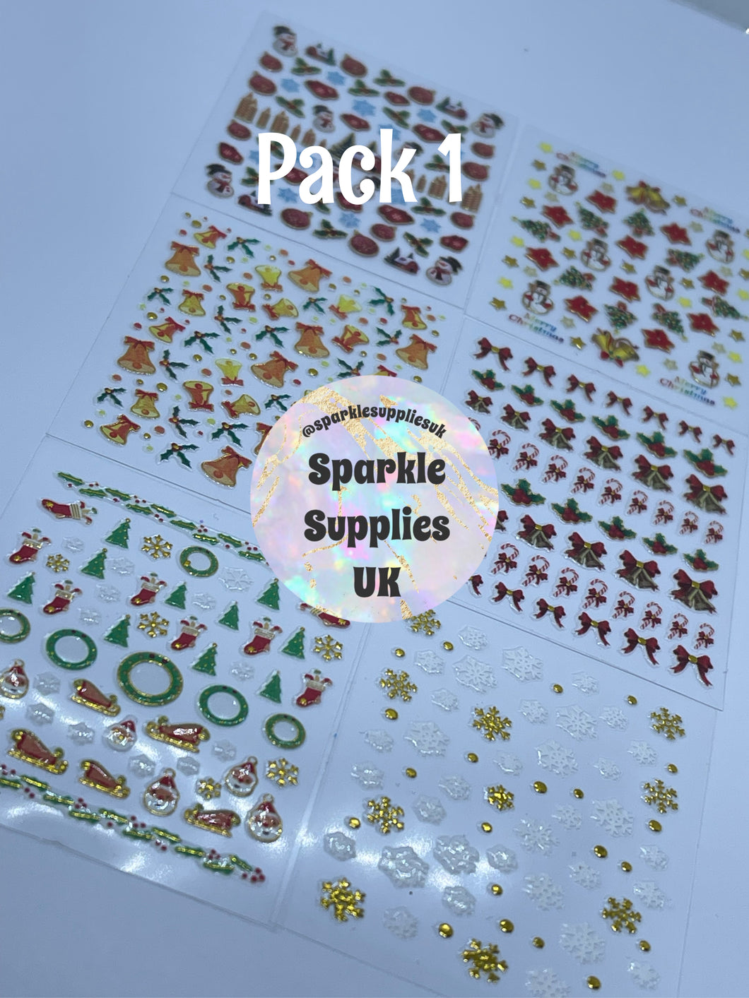 Metallic Christmas Stickers (Pack 1)