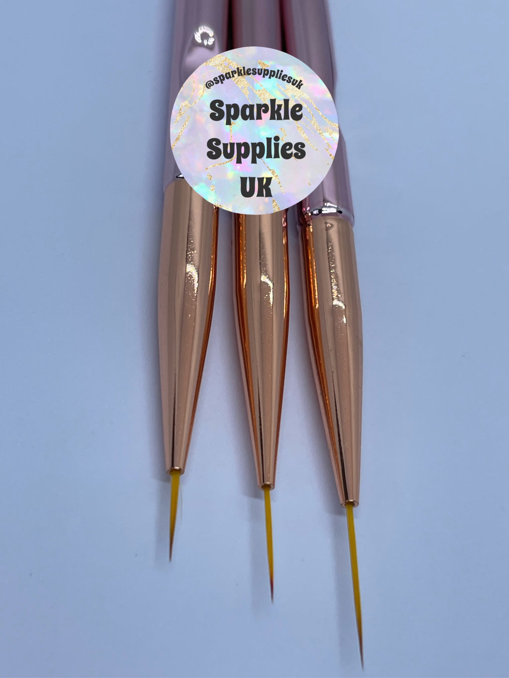 Rose Gold Detailing Brushes 3 Pack
