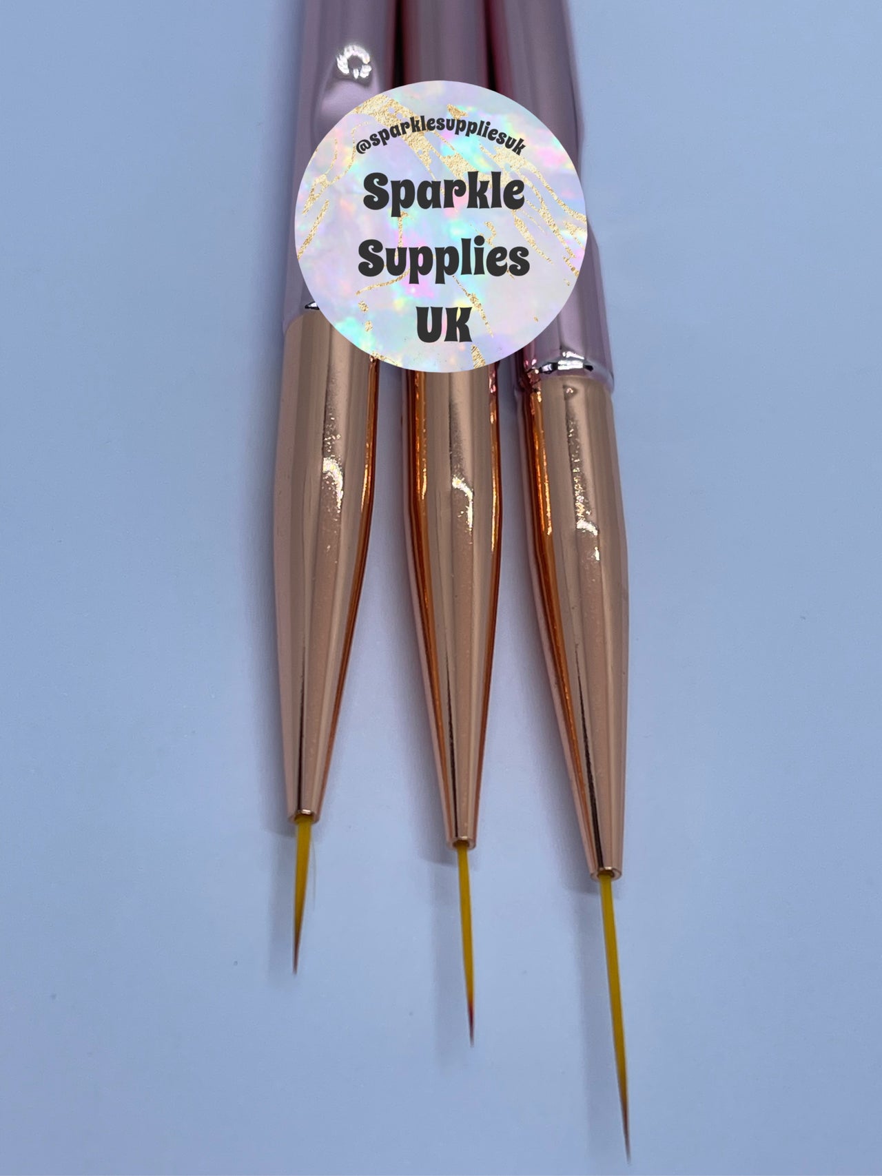 Rose Gold Detailing Brushes 3 Pack