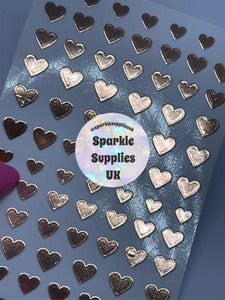 Heart Stickers Metallic/Matte (Various)