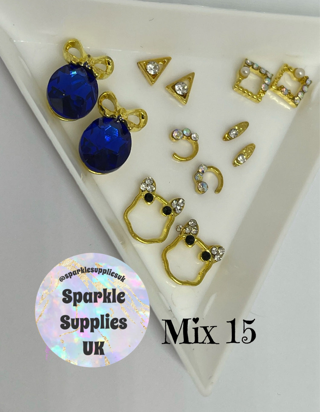 Diamanté Nail Charms (Mix 15)