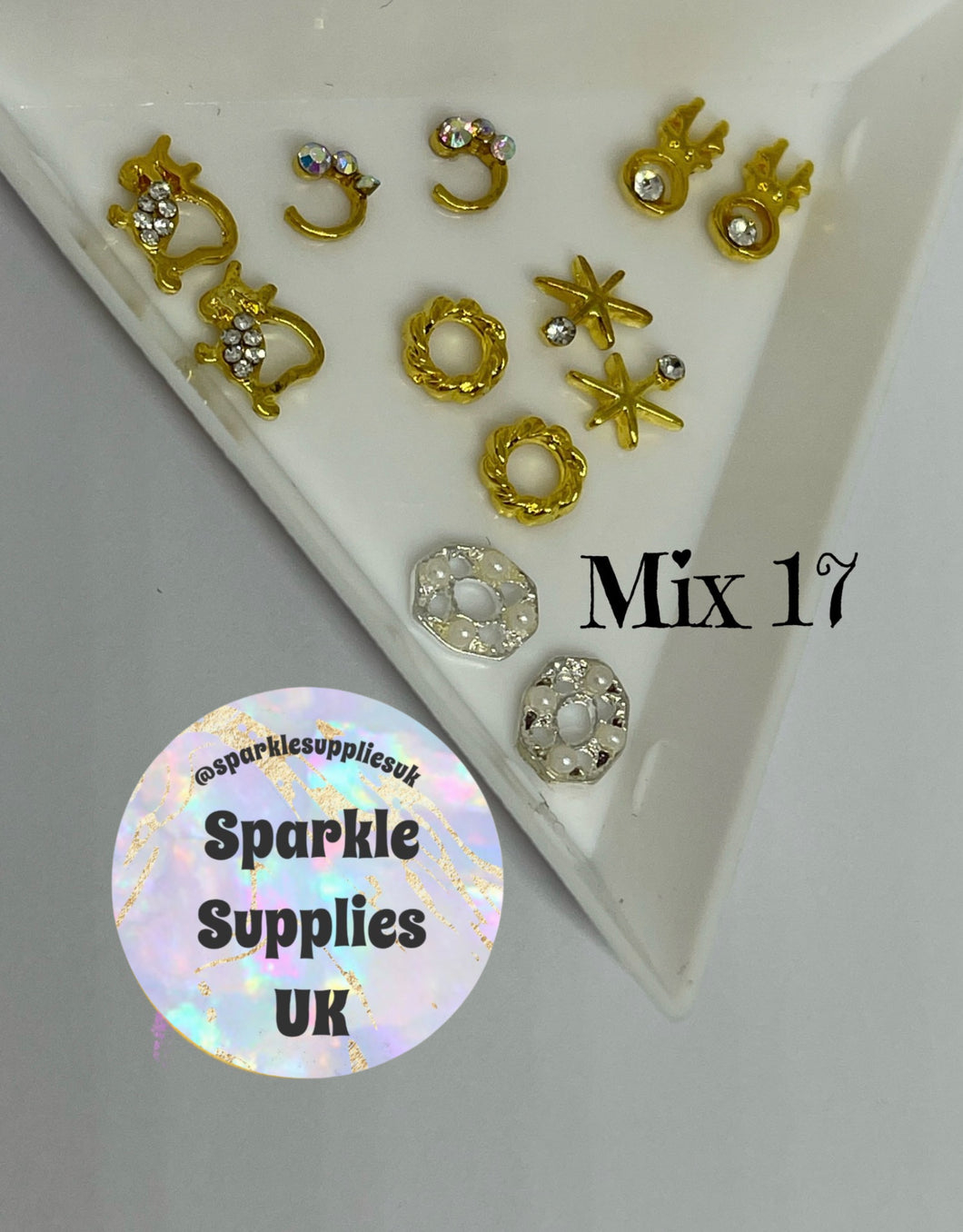 Diamanté Nail Charms (Mix 17)