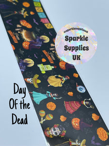 Day of the Dead Transfer Foil (1 Metre Length)