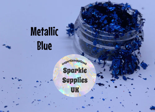 Metallic Blue Soft Flakes