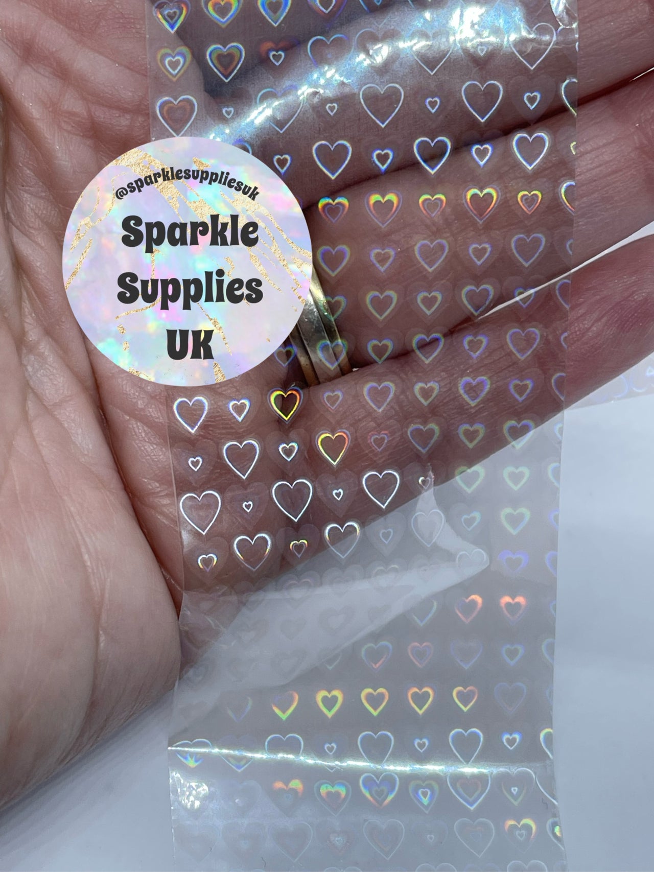 Holo Heart Transfer Foil