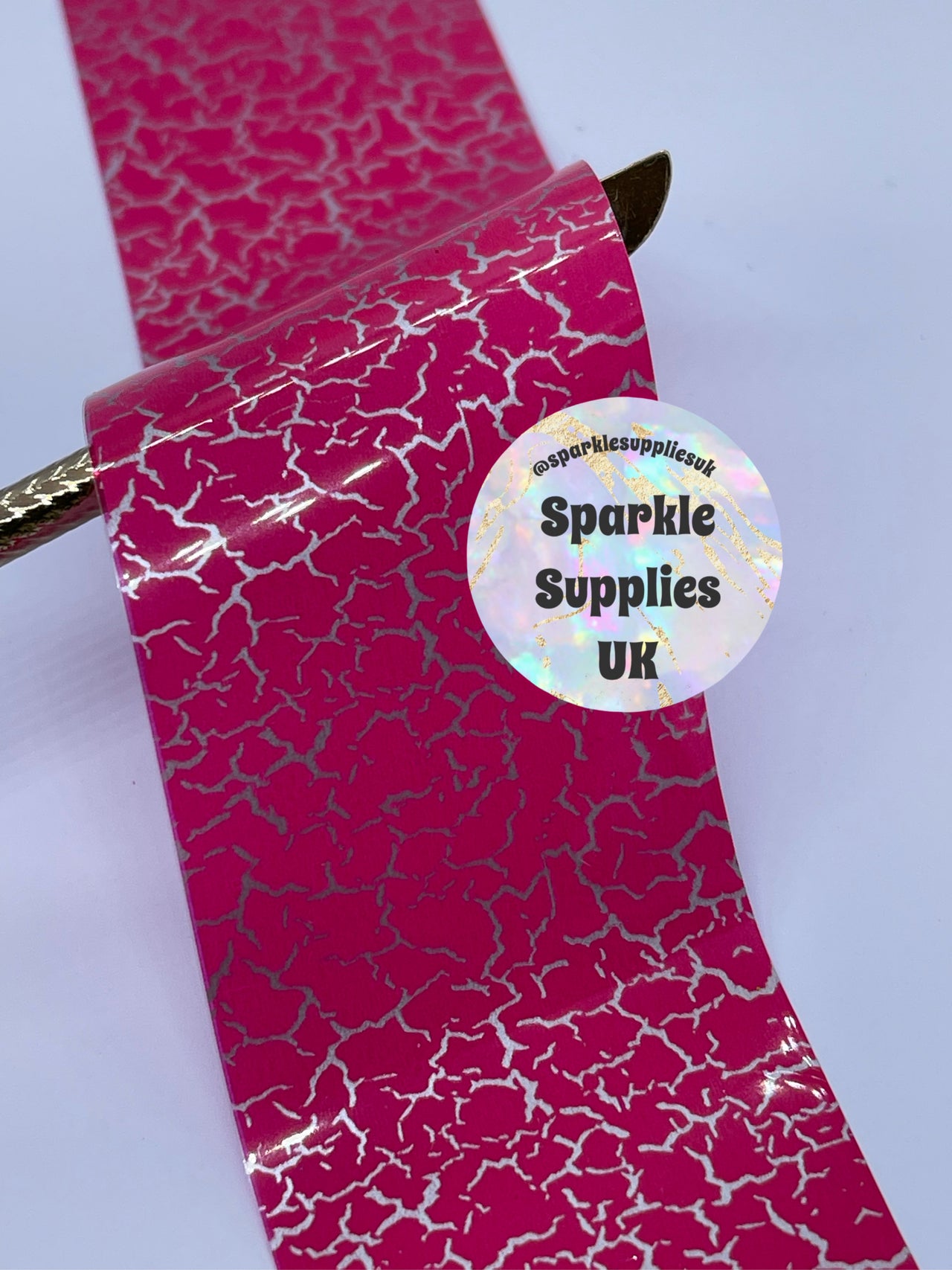 Pink Shatter Transfer Foil