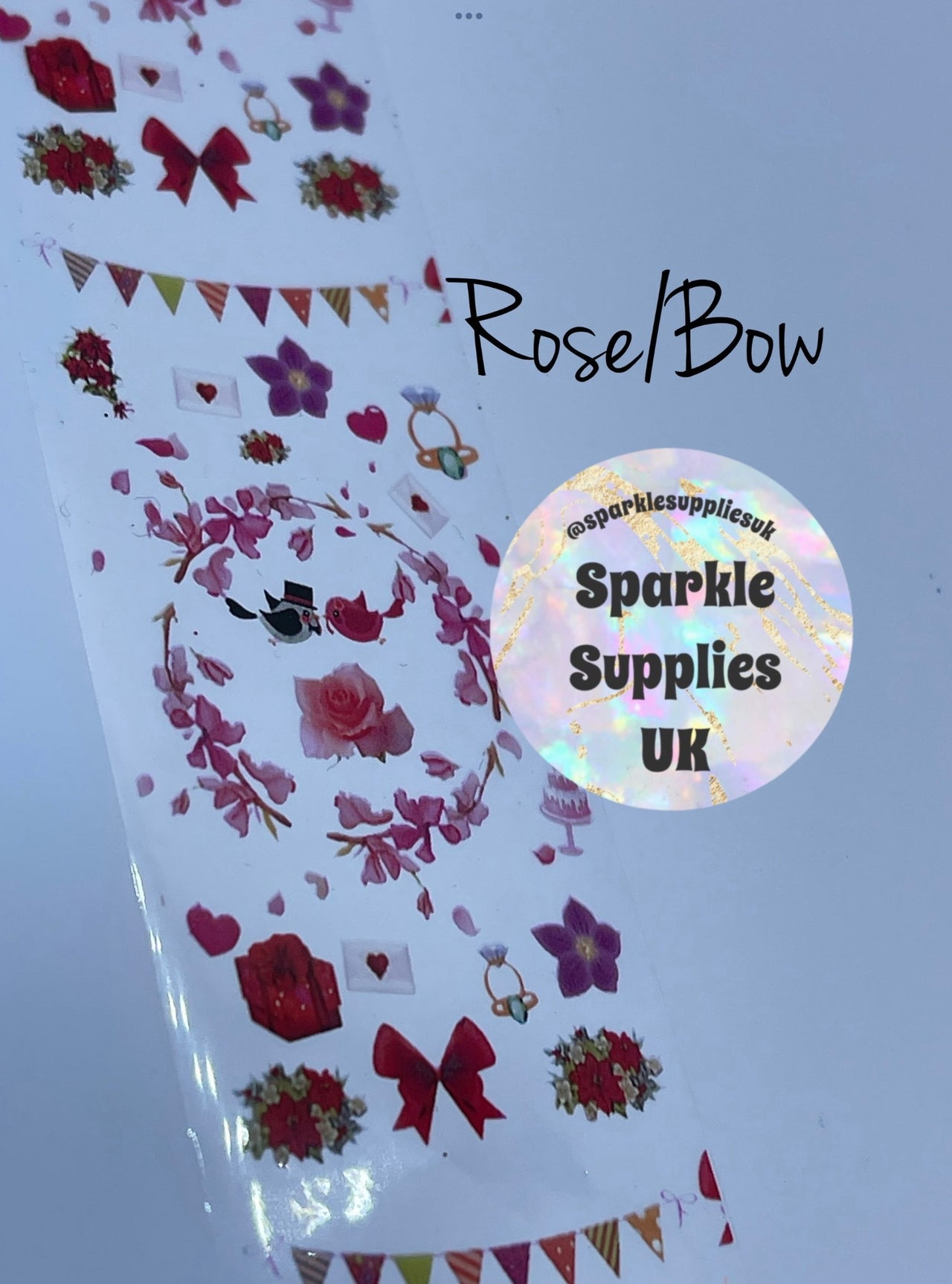 Valentine Rose/Bow Transfer Foil