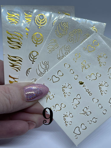 Metallic Decal 4 Pack (9)